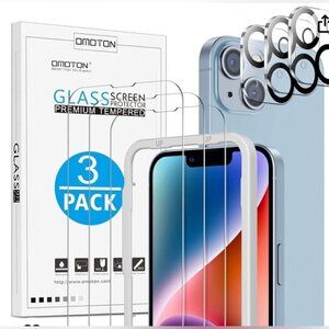 New 3 pack tempered glass clear resist touch screen protector IPhone 14